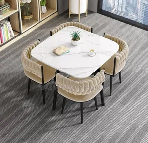 Colorful Dinning Table With 4 Chairs
