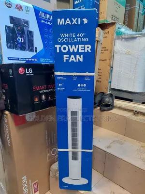 White 40inches Maxi Tower Fan
