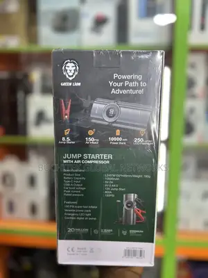 Green Lion Portable Jump Starter-12v Voltage 10,000mah.
