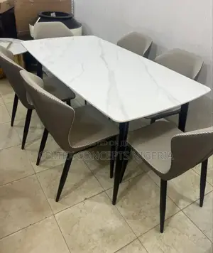Marble Dining With 6 Chairs