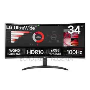 34wr50qk-B 34" Ultrawide QHD 100hz Curved Monitor