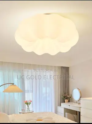 Warm Atmosphere Cream Wind Pumpkin Ceiling Lamp