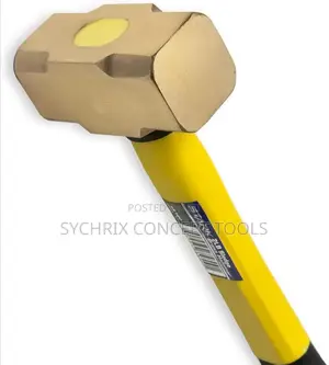 2-pounds Sledge Hammer 2lbs Brass Head Fiber Glass