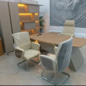 Executive Office Table and Office Chairs