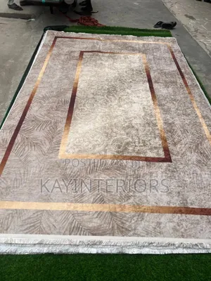 7 by 10 Gold Mixed Turkish Center Rugs