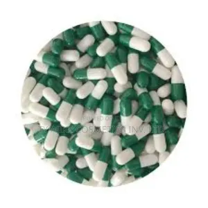 Empty Gelatin Capsules/Green White/Size 0/1,000 PCS