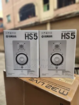 Yamaha Hs5 White 5 Inch Powered Studio Monitor Speaker