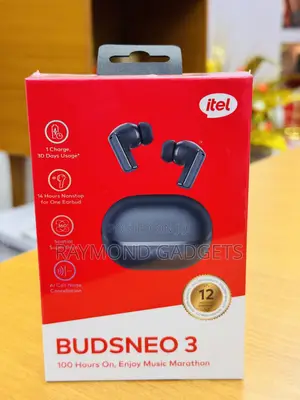 Itel Budsneo 3 Earpods | 14h Single Earbud Playtime