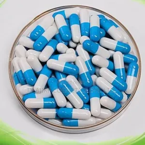 Empty Gelatin Capsules/Blue White/Size 0/1,000 Pc's