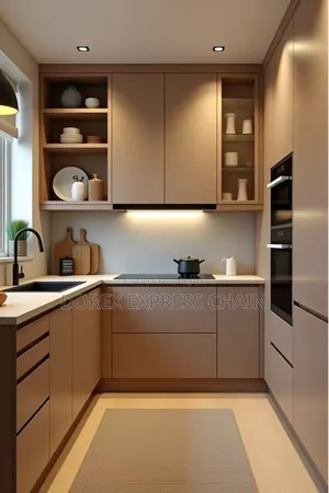 Modern Elegance: Custom Kitchen Cabinetry.