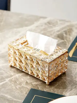 Luxury Crystal Storage Box Tissue Box Company Gift Idea