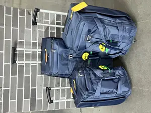 Set of 3 Leaves King Trolley Traveling Bag