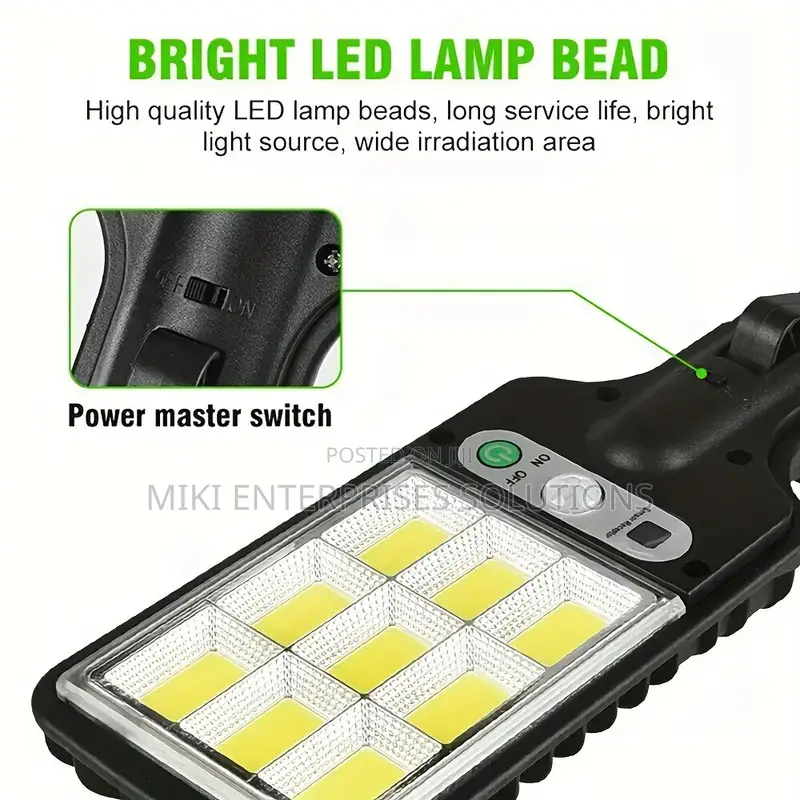 Solar Motion Sensor Lights With Remote Controller