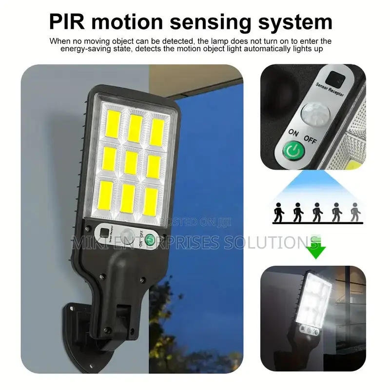 Solar Motion Sensor Lights With Remote Controller