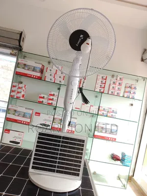 Solar Rechargeable Fan With Panel 16inches