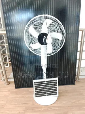 Solar Rechargeable Fan With Panel 16inches