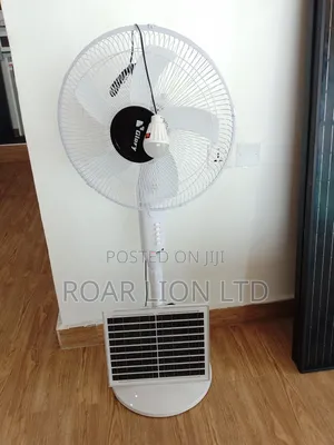 Solar Rechargeable Fan With Panel 16inches