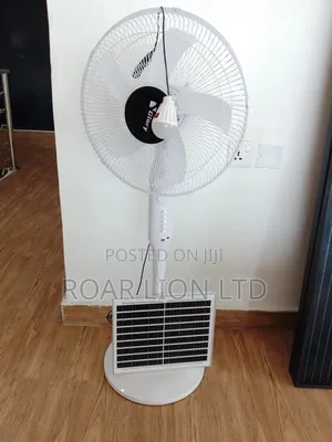 Solar Rechargeable Fan With Panel 16inches