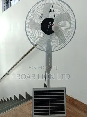 Solar Rechargeable Fan With Panel 16inches