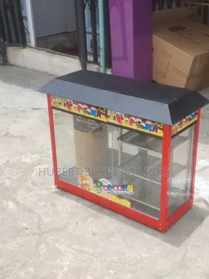 Industrial Popcorn Machine With Snacks Warmer