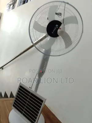 Solar Rechargeable Fan With Panel 16inches