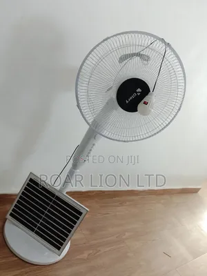 Solar Rechargeable Fan With Panel 16inches