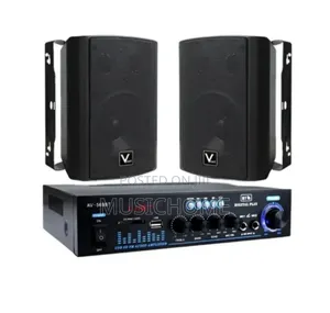 Dual Wall Speaker With Bluetooth Amplifier