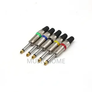 5pcs of 6.3 Mono Ts Audio Plug for Sound System