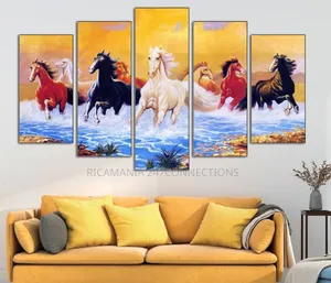 A Group of Horses Riding Along