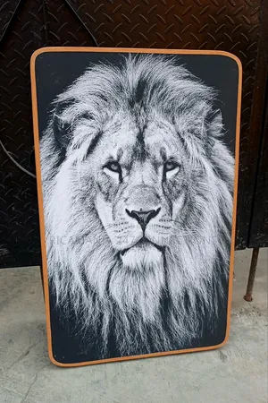Lion Face Artwork Frameless