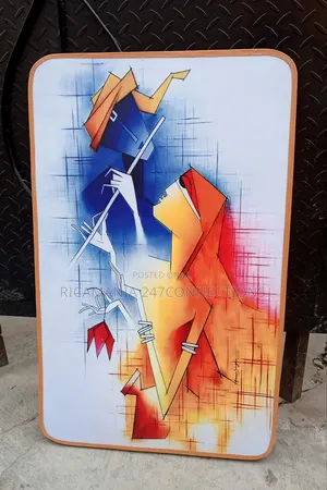 Musical Artworks on a Wooden Frameless