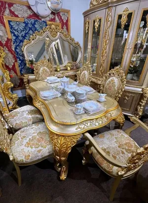 Royal Hight Quality Dining Set and Wine Bar With Sideboard