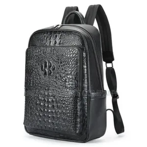 Black Genuine Leather Backpack