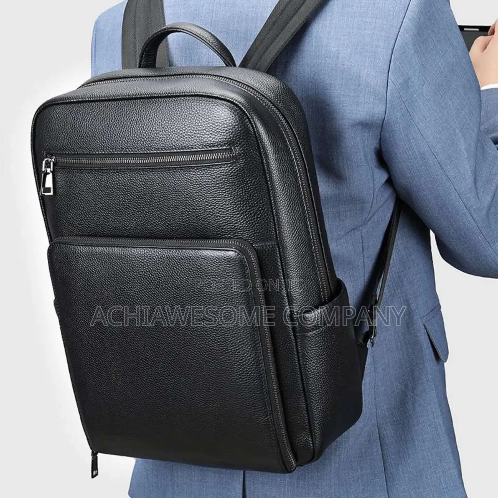 Real Leather Backpack