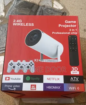Wireless Gaming Projector for Netflix Nd Wifi
