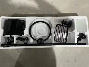 7pieces Brimix Black Aluminum Bathroom Accessory Set - 6 Pcs