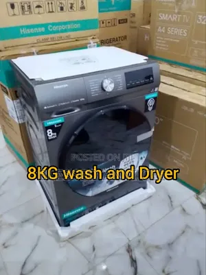 Brand New Hisense 8kg Automatic Wash Dryer Front Loader