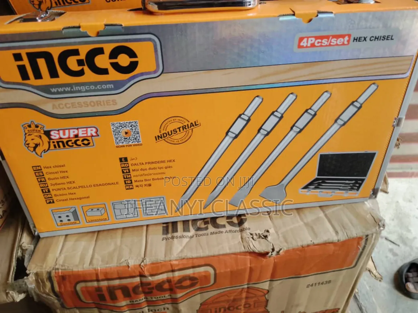 4pcs Hex Chisel Set