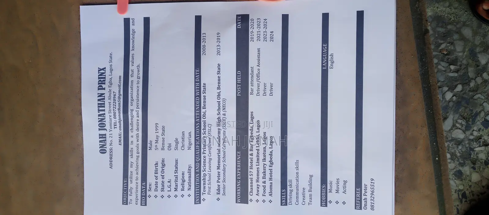 Looking for a Driving Job