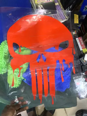 Red Skull Car Body Sticker