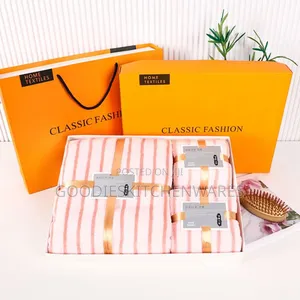 3 in 1 Towel Stripe With Gift Box