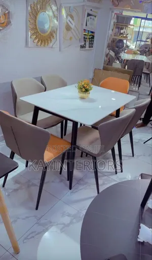 6 Seater Marble Dining Table