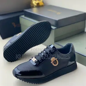 Original Billionaire Leather Lace Up Sneakers for Men