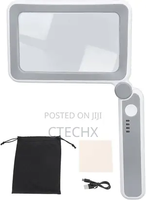 30x Foldable Magnifying Glass With Led Light
