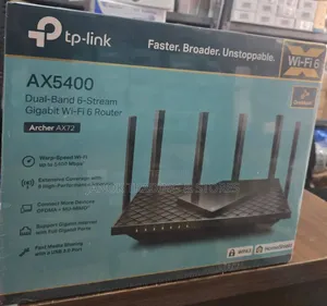New Tp-link Ax5400 Dual-band 6-stream Gigabit Wi-fi 6 Router