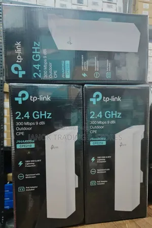 Tp-link Cpe210 2.4ghz 300mbps 9dbi Outdoor Cpe Device