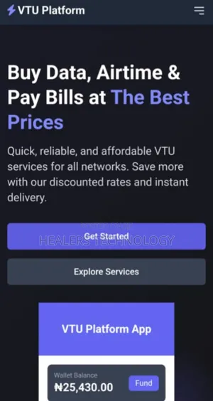 Own A Standard Vtu Website