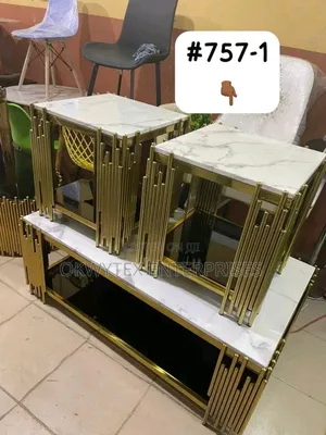 High Quality Italian Center Table With Two Sides Stools