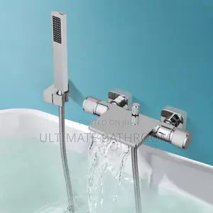 Double Control Chrome Bathtub Mixer