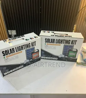 Solar Power System Panel Power: 6w, 7500mah Battery, 3 Bulbs